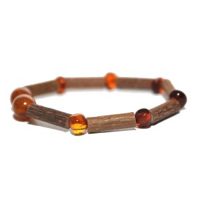 pulsera bebé barroco Cognac, Hazelwood 14 cms.
