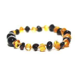 pulsera bebé barroco limon, cherry 14 cms.