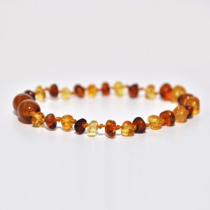 pulsera niño barroco limon, cognac 16 cms.