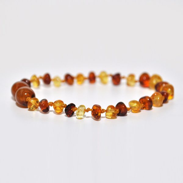 pulsera niño barroco limon, cognac 16 cms.