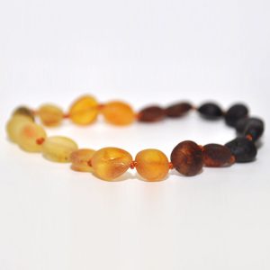 pulsera adulto sin pulir limon, miel, cognac, cherry 19 cms.