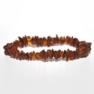 pulsera adulto rustico cognac 21 cms.