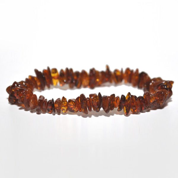 pulsera adulto rustico cognac 21 cms.