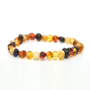 pulsera adulto barroco milk. Limon,, Miel, cherry, cognac, 21 cms.