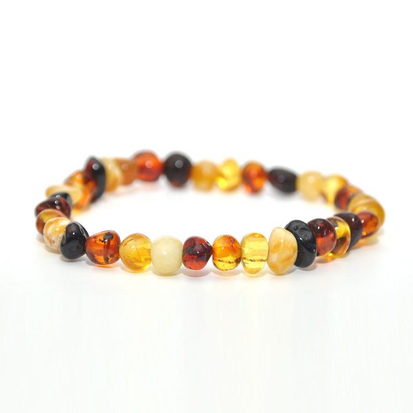 pulsera adulto barroco milk. Limon,, Miel, cherry, cognac, 21 cms.