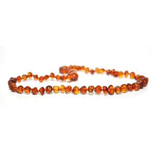 collar bebé barroco cognac 32 cms.