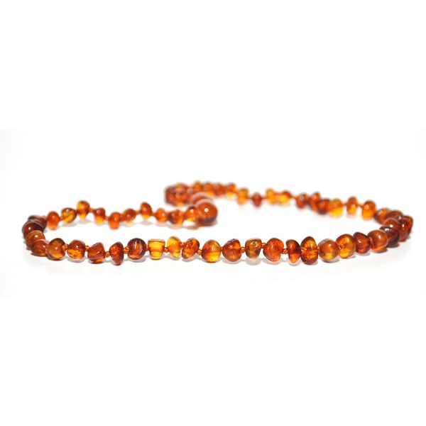 collar bebé barroco cognac 32 cms.