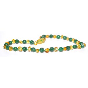 collar bebé barroco limon, jade 32 cms.