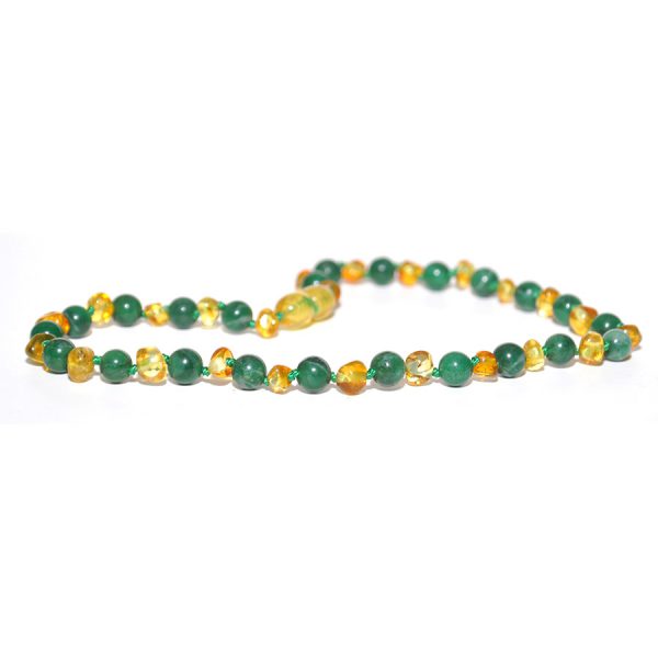 collar bebé barroco limon, jade 32 cms.