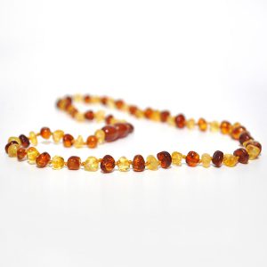 collar niño barroco limon, cognac 38 cms.
