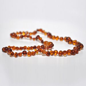 collar adulto barroco cognac 45 cms.