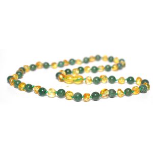 collar adulto barroco limon, jade 45 cms.