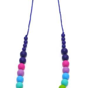 Collar lactancia multicolor azul marino