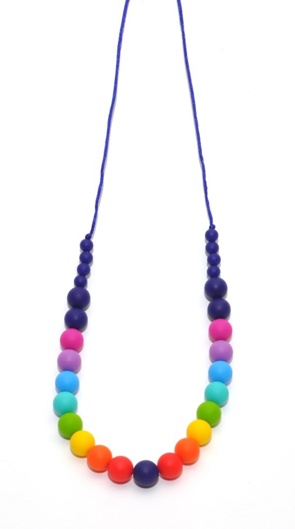 Collar lactancia multicolor azul marino