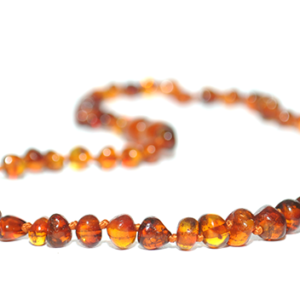 collar adulto barroco cognac 60 cms.